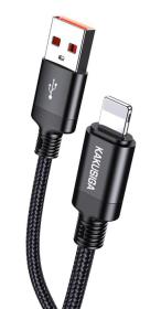 KAKUSIGA καλώδιο Lightning σε USB KSC-970, 15W, 480Mbps, 1m, μαύρο