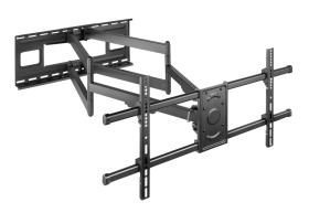 BRATECK επιτοίχια βάση τηλεόρασης LPA49-486XLD, 43-90", 80kg, heavy duty, full motion