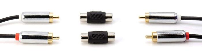 POWERTECH αντάπτορας RCA θηλυκό σε θηλυκό CAB-R021, μαύρος