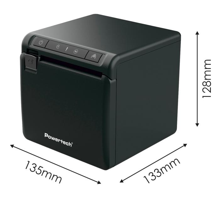 POWERTECH θερμικός εκτυπωτής αποδείξεων PT-1507, USB/Ethernet/Serial, auto cutter, μαύρος