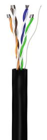GOOBAY καλώδιο δικτύου 57198, CAT 5e U/UTP, CCA, έως 40m, 100m, μαύρο
