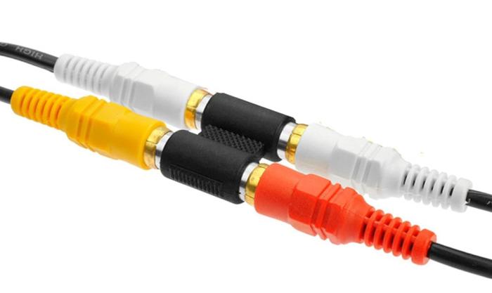 POWERTECH αντάπτορας 2x RCA θηλυκό σε θηλυκό CAB-R022, μαύρος