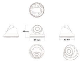 LONGSE υβριδική κάμερα LIRDLAHTC500FKE, 2.8mm, 1/2.5" CMOS 5MP, IR 20m