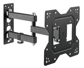 POWERTECH επιτοίχια βάση τηλεόρασης PT-1129, 23-43", έως 30kg, full motion