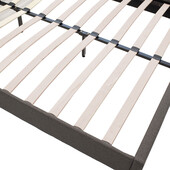 Κρεβάτι Nevil  150x200 με ύφασμα χρώμα ανθρακί