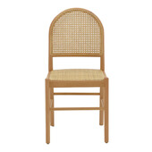 Καρέκλα Alessia  ξύλο οξιάς-rattan φυσικό 43x40x89εκ