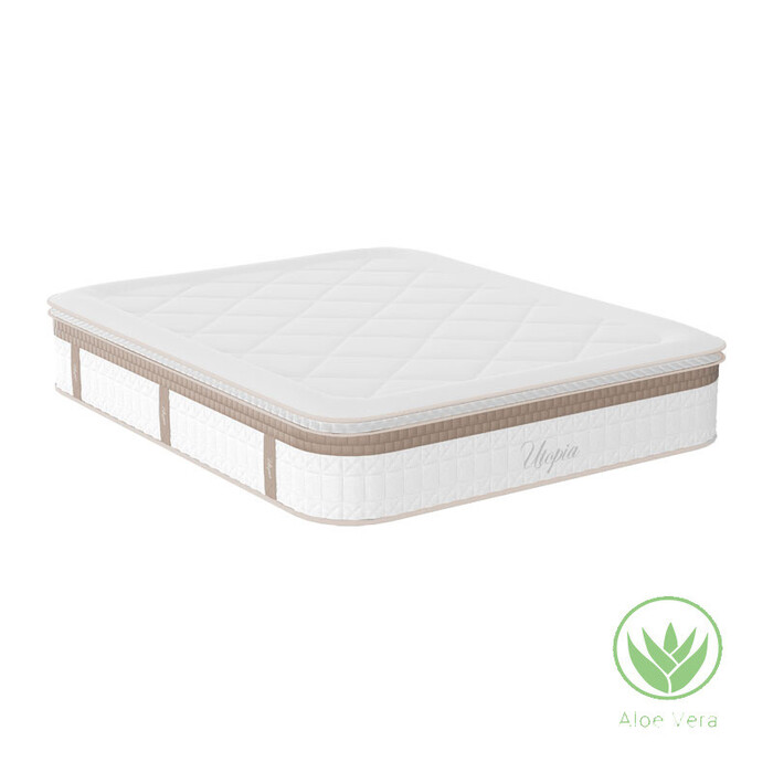 Στρώμα Utopia pocket spring με ανώστρωμα aloe vera 30-32cm 140x200εκ