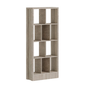 Βιβλιοθήκη Dividre  sonoma oak μελαμίνης 80x30x181εκ