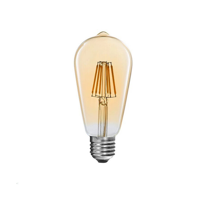 Λαμπτήρας LED ST64 Bulb 4W 3000K E27 amber