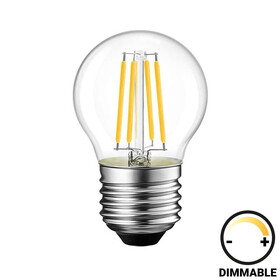 Λαμπτήρας LED G45 Bulb  dimmable 6W E27 clear