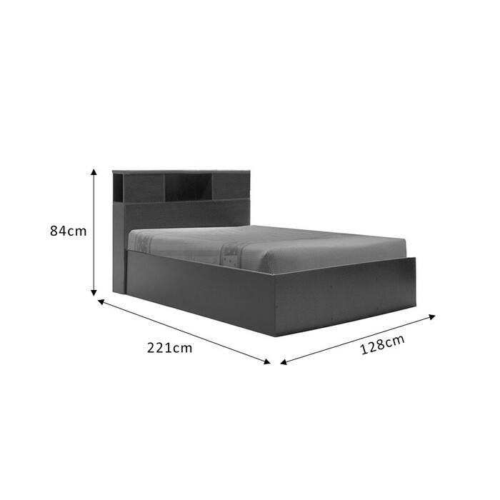 Κρεβάτι  OLYMPUS  σε χρώμα wenge 120x200εκ