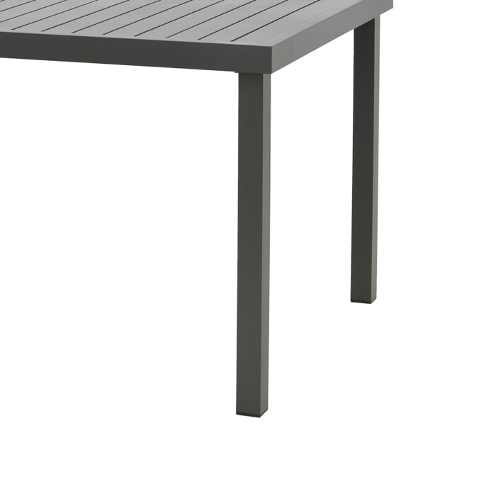 Τραπέζι Kliton   αλουμινίου ανθρακί 150x80x74εκ