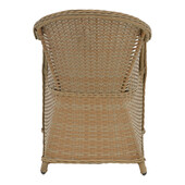 Πολυθρόνα κήπου Hadrian  rattan καφέ- textilene μπεζ 57x70x85εκ