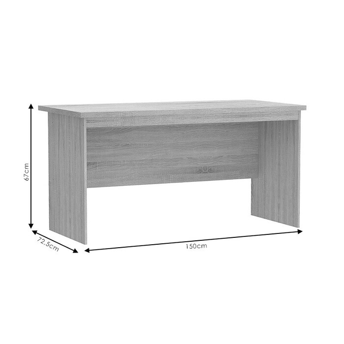 Γραφείο εργασίας Payton  σε ανθρακι- wenge απόχρωση 150x72.5x76εκ