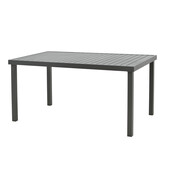 Τραπέζι Kliton   αλουμινίου ανθρακί 150x80x74εκ