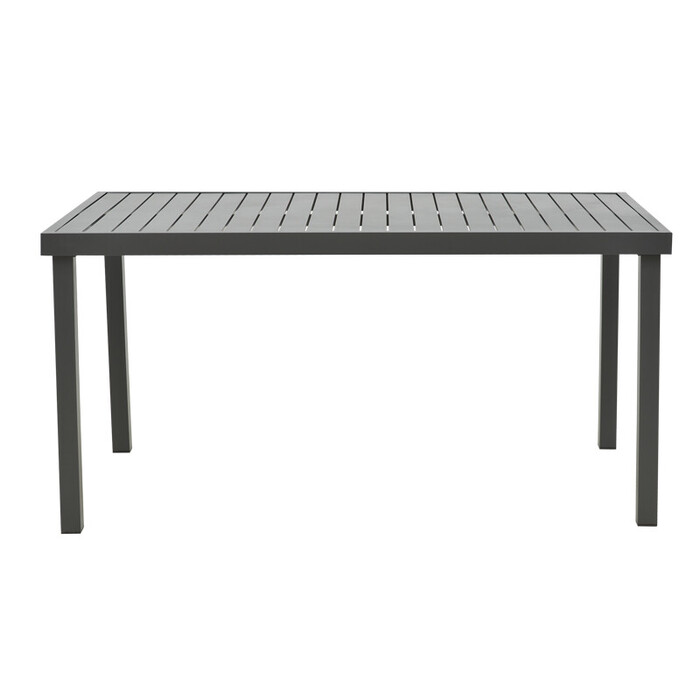 Τραπέζι Kliton αλουμινίου ανθρακί 150x80x74εκ