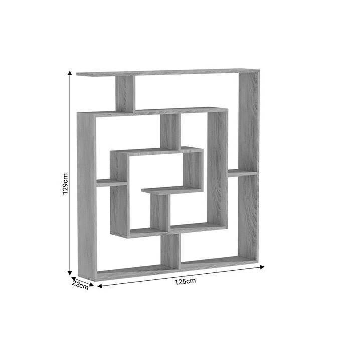 Βιβλιοθήκη Nardy  sonoma 125x22x129εκ