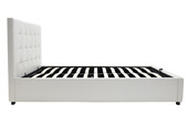 Κρεβάτι Roi  160x200 PU λευκό ματ + αποθηκευτικό χώρο