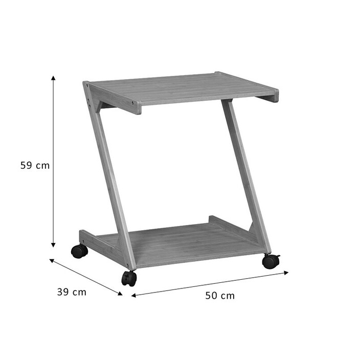 Βοηθητικό τραπέζι Fit  MDF φυσικό 50x39x59εκ