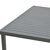Τραπέζι Kliton   αλουμινίου ανθρακί 150x80x74εκ