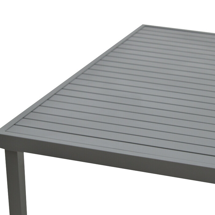 Τραπέζι Kliton   αλουμινίου ανθρακί 150x80x74εκ