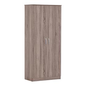 Ντουλάπα ρούχων δίφυλλη Zelia  σε sonoma-oak απόχρωση 79x42x180εκ