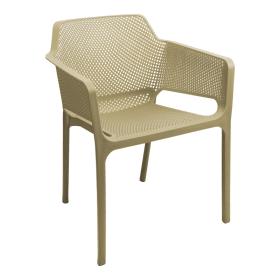 Πολυθρόνα Oviez  pp σε cappuccino απόχρωση 59x58x79εκ