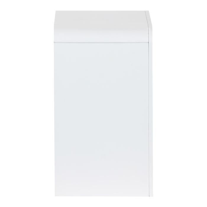 Κομοδίνο Zeplen  MDF σε λευκή απόχρωση 40x30x53εκ