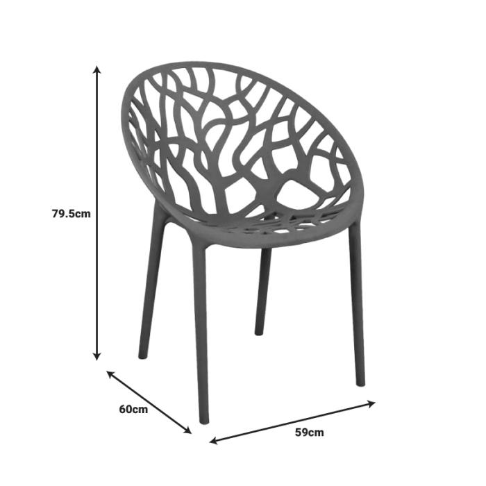 Πολυθρόνα Daren  pp σε cappuccino απόχρωση 59x60x79,5εκ