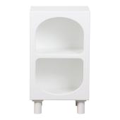 Κομοδίνο Emersi  MDF σε λευκή απόχρωση 40x32x70εκ