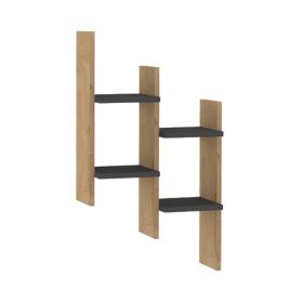 Ραφιέρα τοίχου Tabal  σε oak απόχρωση 49.4x14.5x85εκ