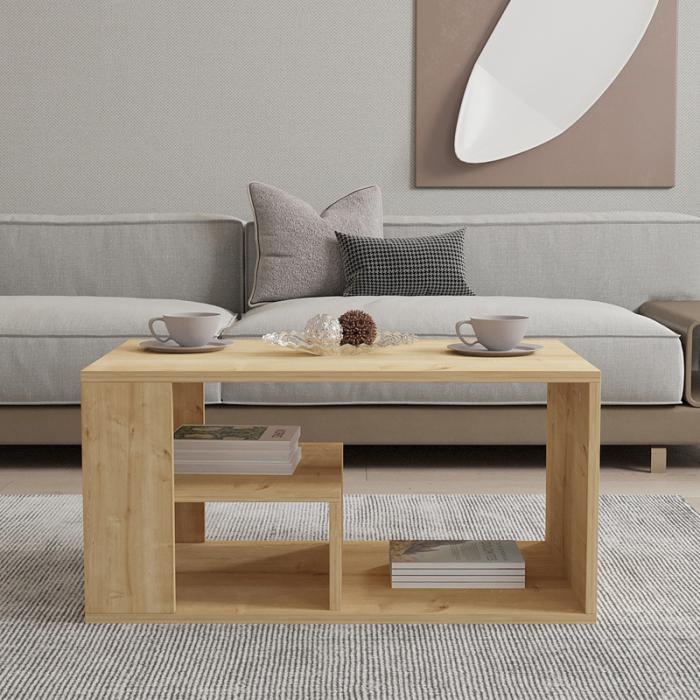 Τραπέζι σαλονιού Sobu  σε oak απόχρωση 80x50x40εκ