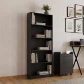 Βιβλιοθήκη Max  σε ανθρακί απόχρωση 58x23x170εκ