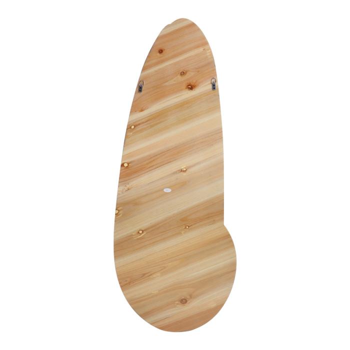 Καθρέπτης οβάλ Marly  mdf σε φυσική απόχρωση 50.5x4x127εκ