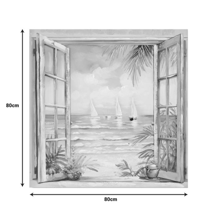 Πίνακας σε καμβά Deive Ι Inart 80x3x80εκ