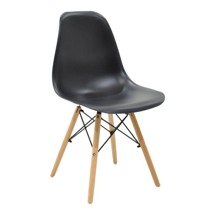 Τραπεζαρία Cuba-Julita σετ 5τεμ MDF sonoma-μαύρο-φυσικό 120x70x76εκ