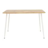 Τραπεζαρία Cuba-Caron  σετ 5τεμ sonoma-λευκό 120x80x75εκ