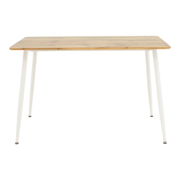 Τραπεζαρία Cuba-Caron  σετ 5τεμ sonoma-λευκό 120x80x75εκ