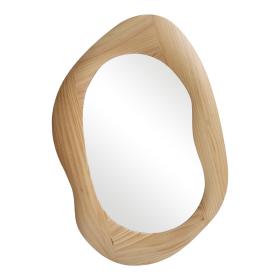 Καθρέπτης οβάλ Enola  mdf σε φυσική απόχρωση 54x2.5x80εκ