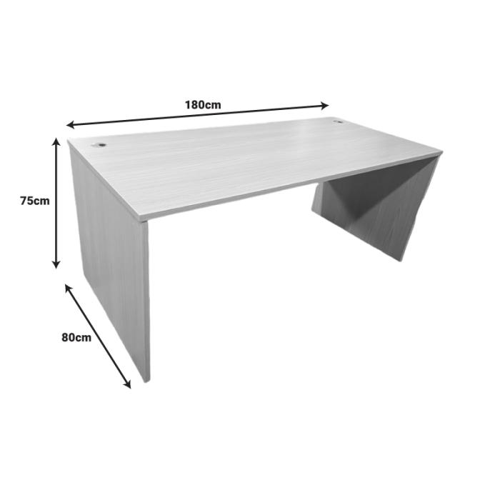 Γραφείο εργασίας Armadi  σε sonoma-λευκή απόχρωση 180x80x75εκ