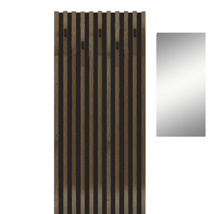 Έπιπλο εισόδου Arika  λευκό-sonoma 100x37x199.5εκ