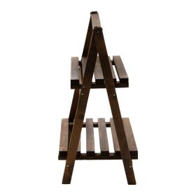 Ραφιέρα-στάντ φυτών Fenno  ξύλo καρυδί 58x34x67xεκ