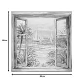 Πίνακας σε καμβά Deive Inart 80x3x80εκ