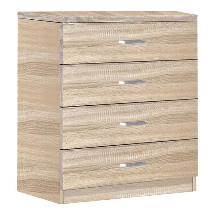 Συρταριέρα Killian με 4 συρτάρια sonoma 80x40x80εκ