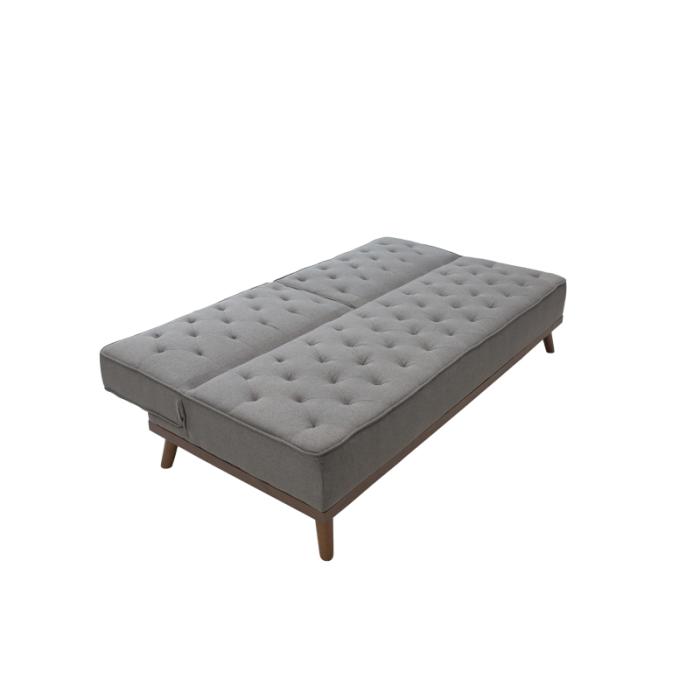 Καναπές - κρεβάτι Marco 3θέσιος με γκρι ύφασμα 180x80x80εκ