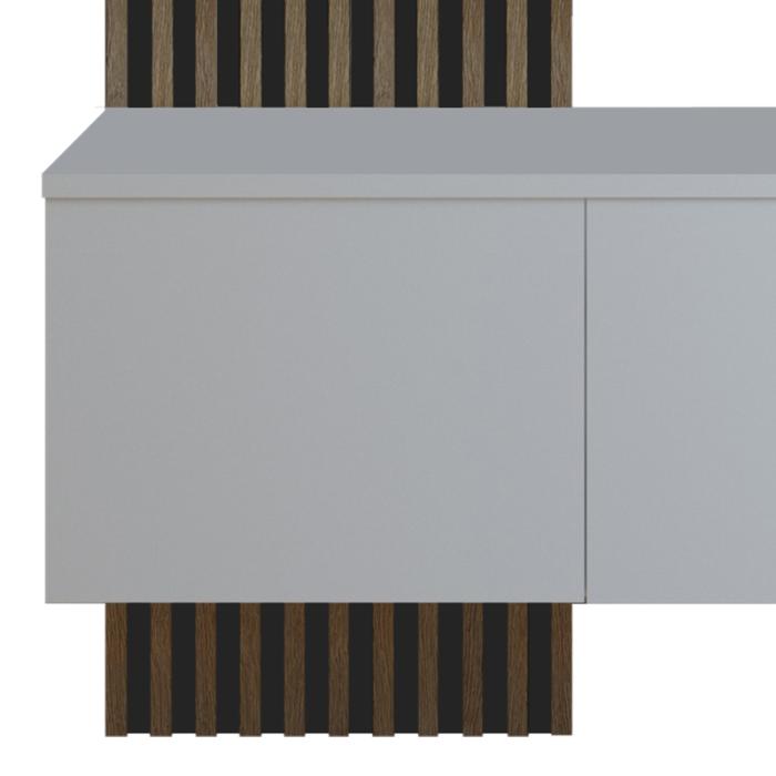 Έπιπλο εισόδου Arika λευκό-sonoma 100x37x199.5εκ