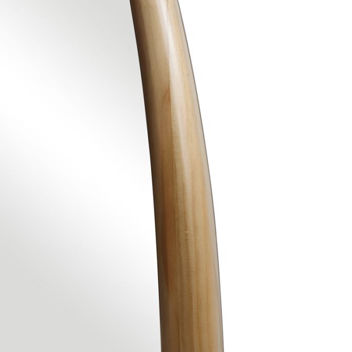 Καθρέπτης οβάλ Marly  mdf σε φυσική απόχρωση 50.5x4x127εκ