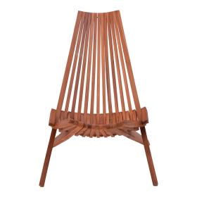 Πολυθρόνα Phoenox  πτυσσόμενη φυσικό teak ξύλο 101x63x80εκ
