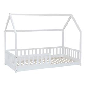 Παιδικό κρεβάτι Sleepy  τ.Montessori ξύλο πεύκου σε λευκή απόχρωση 90x190εκ