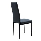 Τραπεζαρία Cuba-Parker  σετ 5τεμ mdf σε sonoma-μαύρη απόχρωση 120x70x76cm